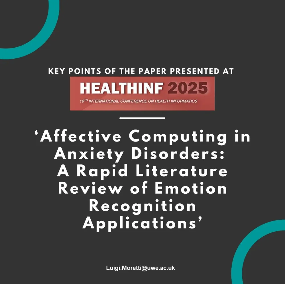 Affective Computing in Anxiety Disorders rapid literature review presentation cover slide by Luigi Andrea Moretti